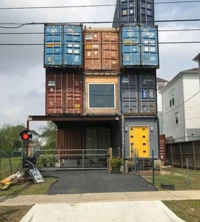 Texas Man Builds Stunning Dream Home from 11 Shipping Containers
