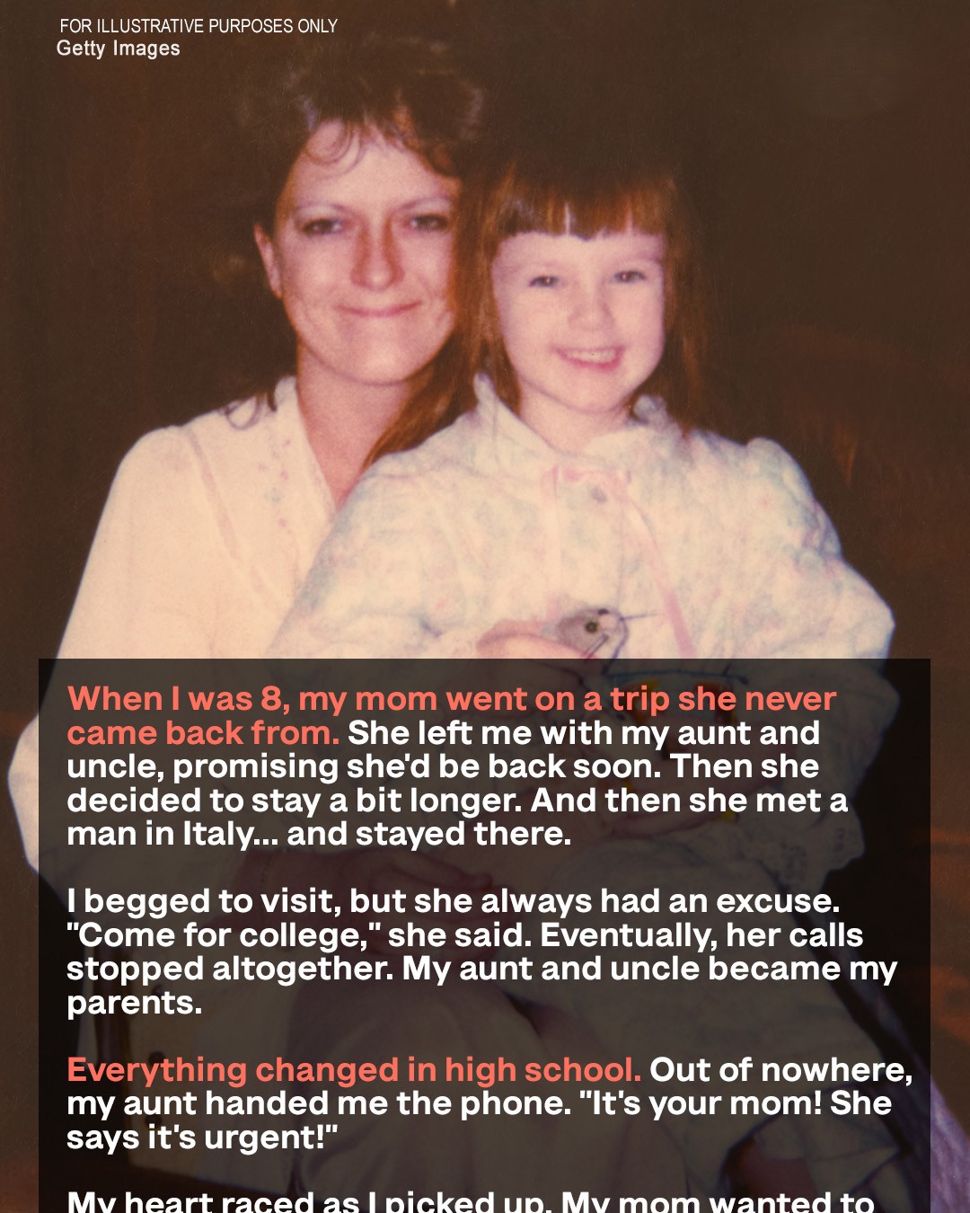 My Mom Traded Me for Her Boyfriend and Remembered Me Many Years Later