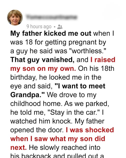 He Kicked Me Out for Being Pregnant — My Son Faced Him 18 Years Later